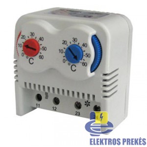 M-THERM Termostatas vedinimui/šildymui 10A 250V NO+NC 0-60C