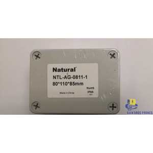 Virštinkinė paskirstymo dėžutė NATURAL NTL-AG-0811-1 80x110x85mm IP66