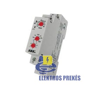 XBS-MFT-1 Multifunkcinė laiko rėlė 12-230VAC/DC 6A IP20